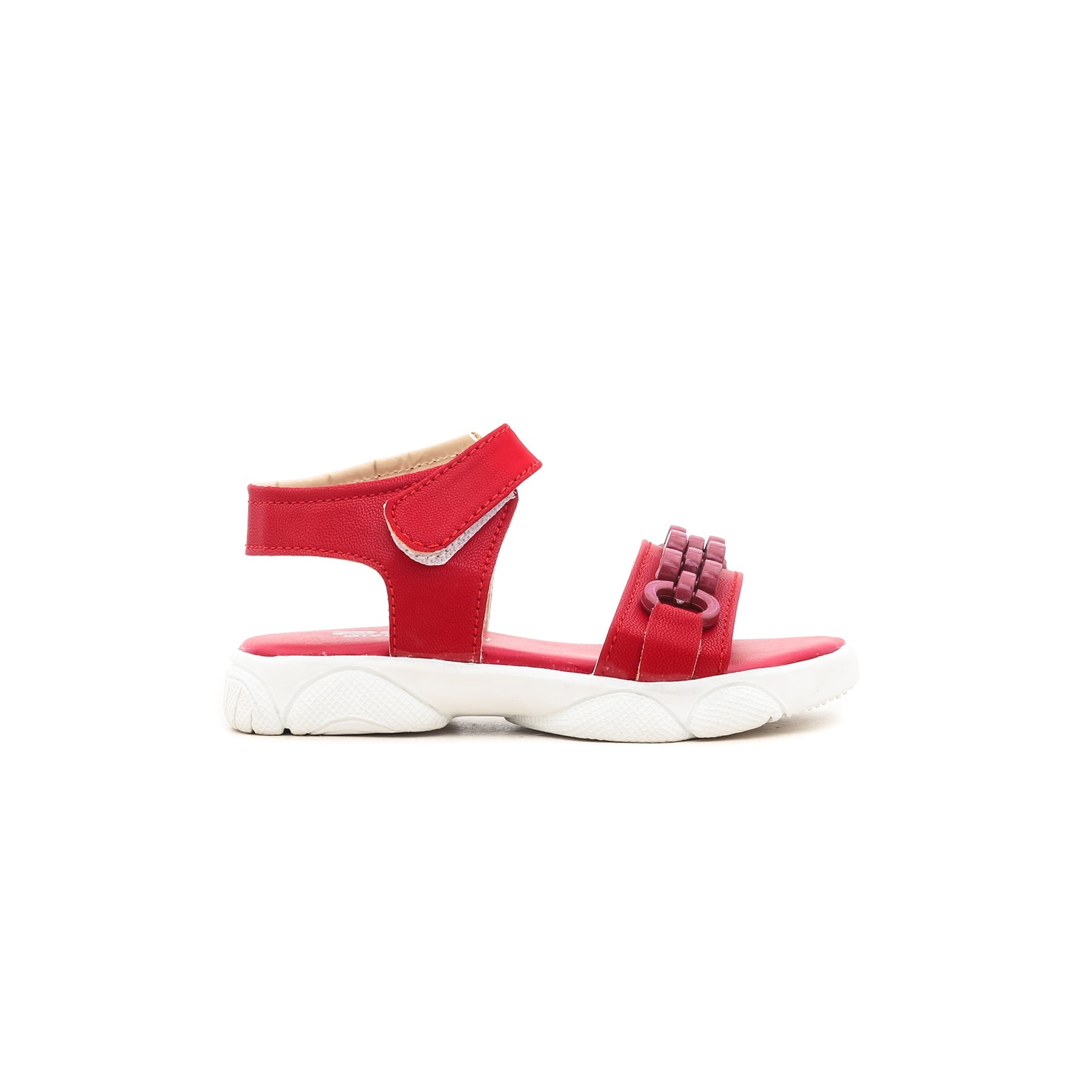 Girls Red Casual Sandal KD7412