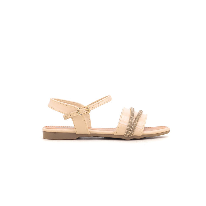 Girls Beige Formal Sandal KD7447