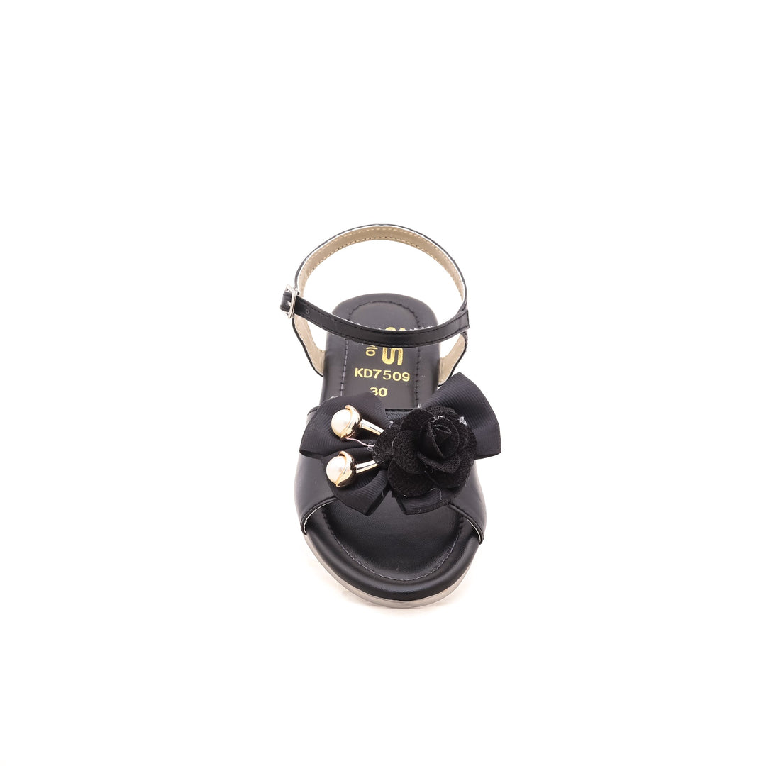 Girls Black Formal Sandal KD7509