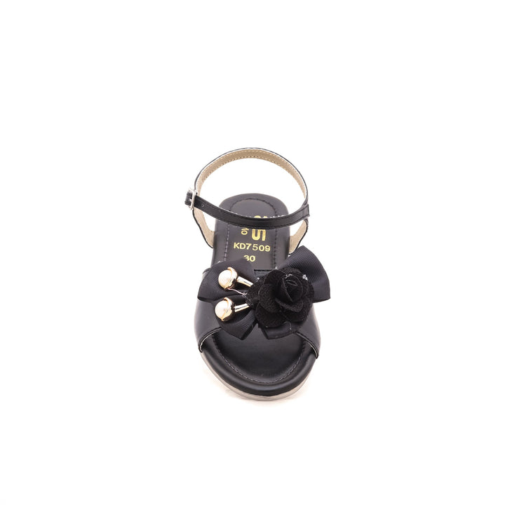 Girls Black Formal Sandal KD7509