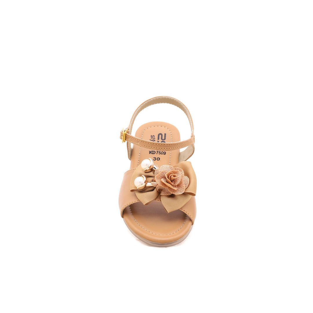 Girls Beige Formal Sandal KD7509