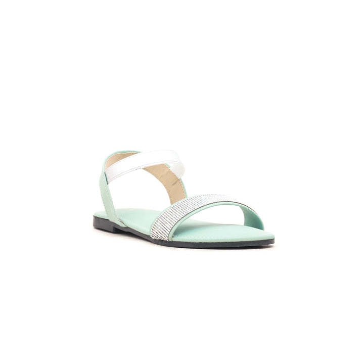 Girls Aqua Green Formal Sandal KD7517