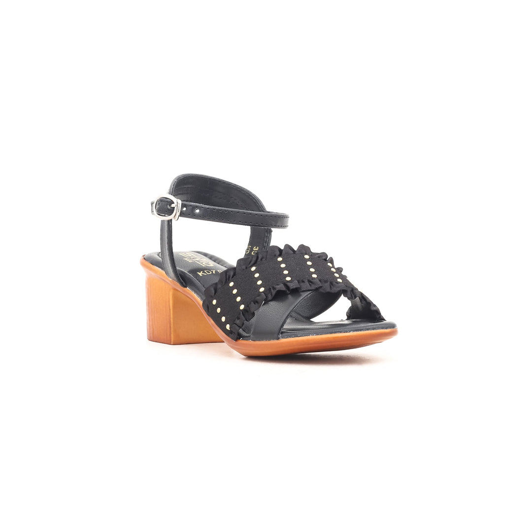 Girls Black Formal Sandal KD7527