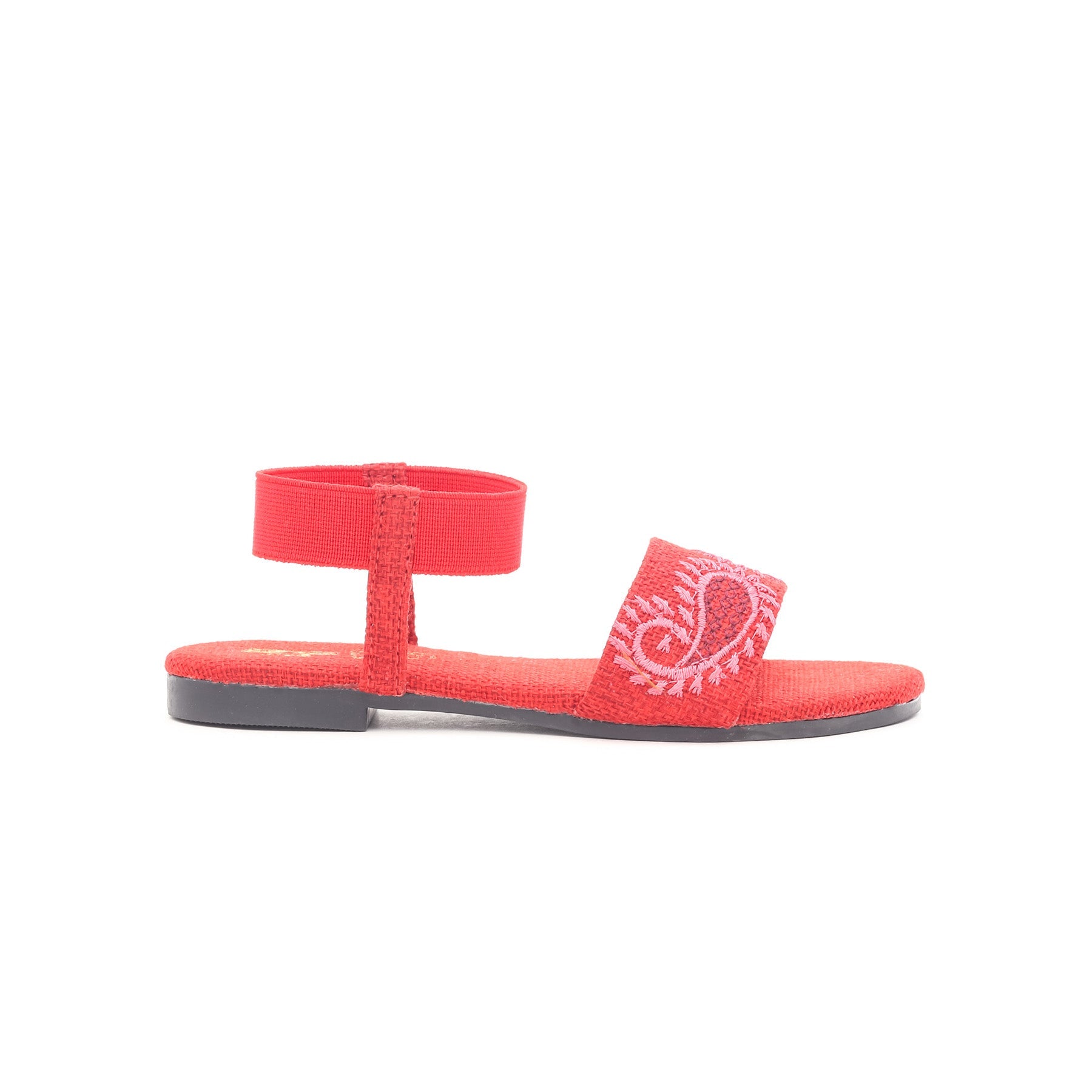 Girls Red Casual Sandal KD7553