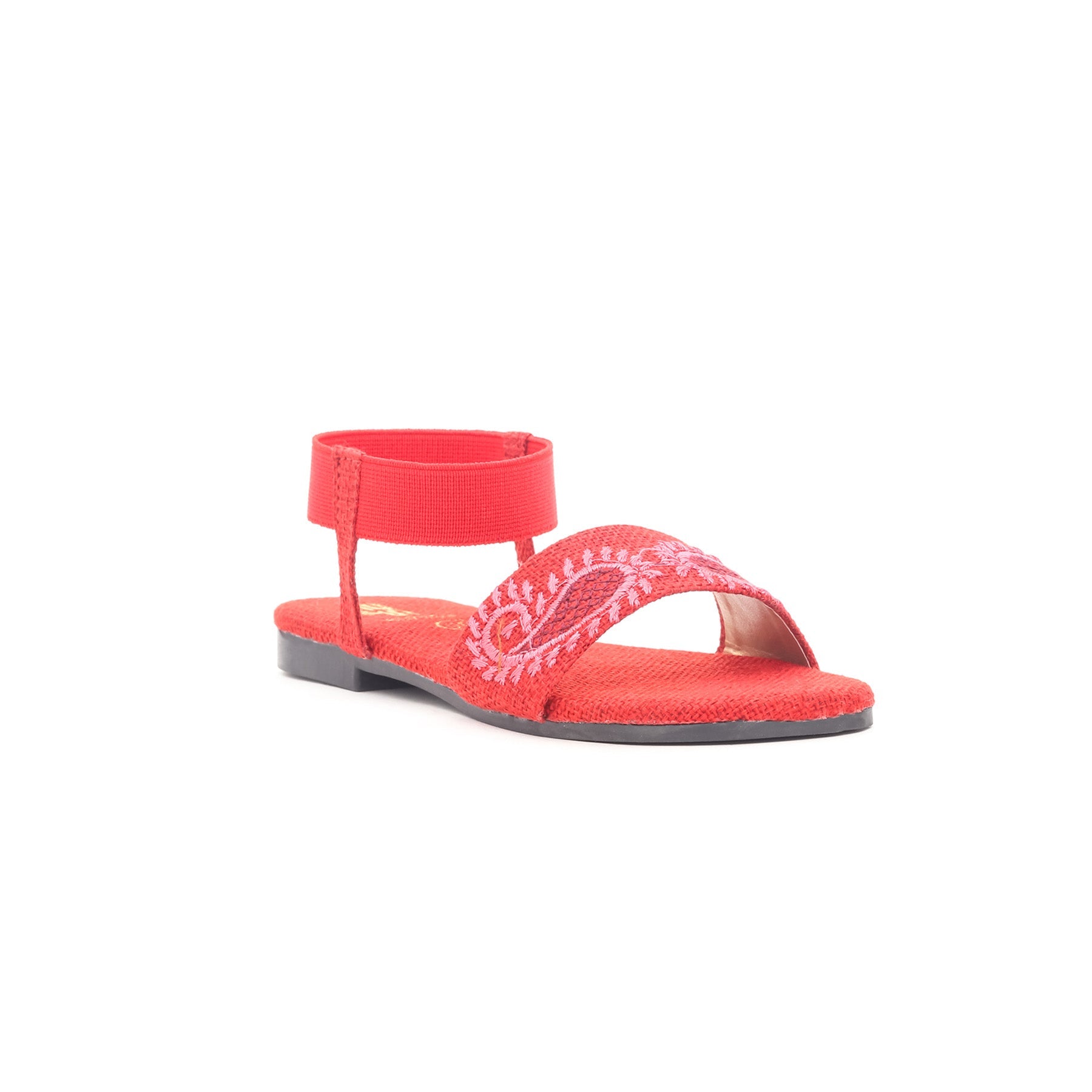 Girls Red Casual Sandal KD7553