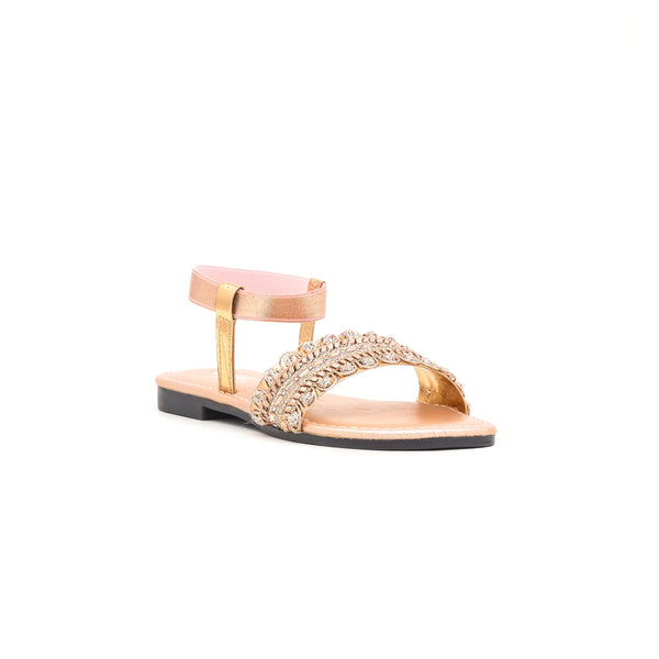 Girls Peach Casual Sandal KD7576