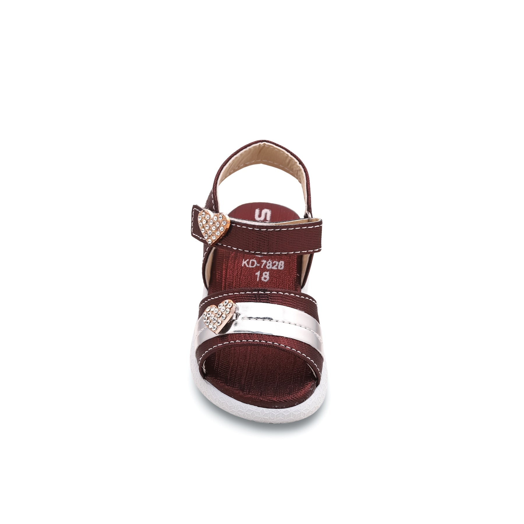 Babies Maroon Casual Sandal KD7828