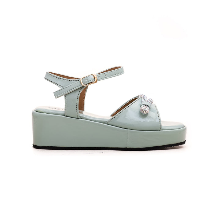 Girls Aqua Green Formal Sandal KD7976