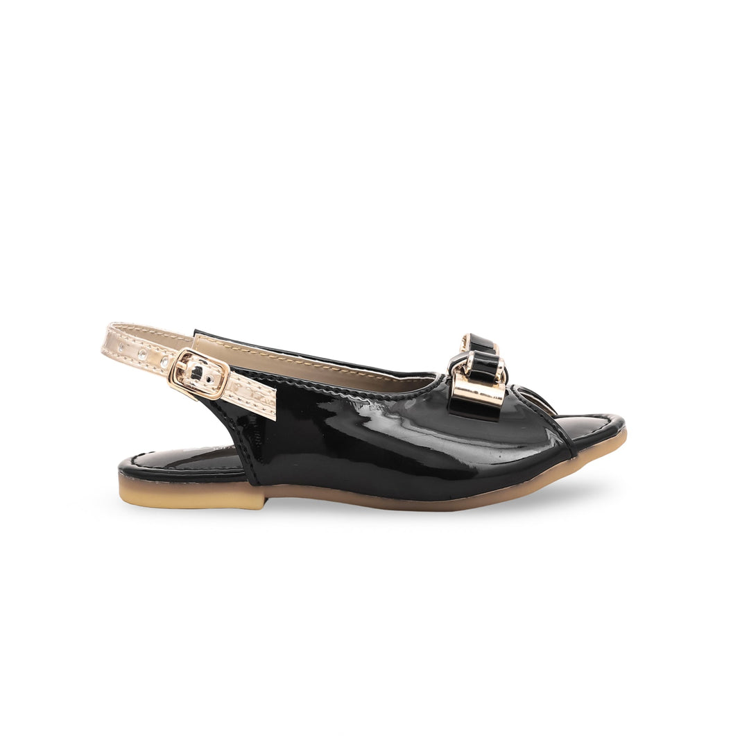 Girls Black Formal Sandal KD7992