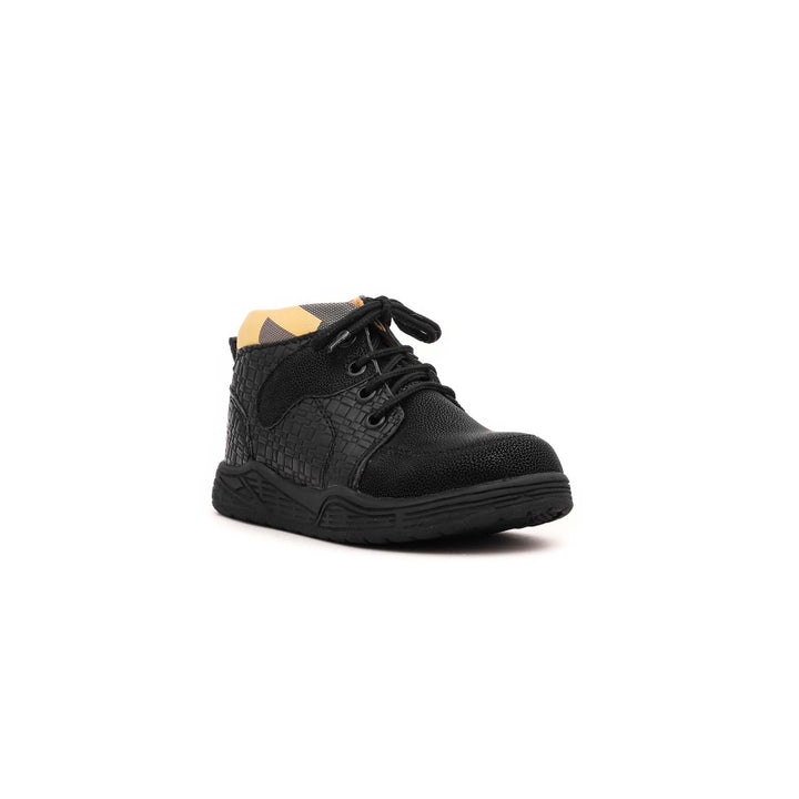 Boys Black Formal Moccasin KD8050