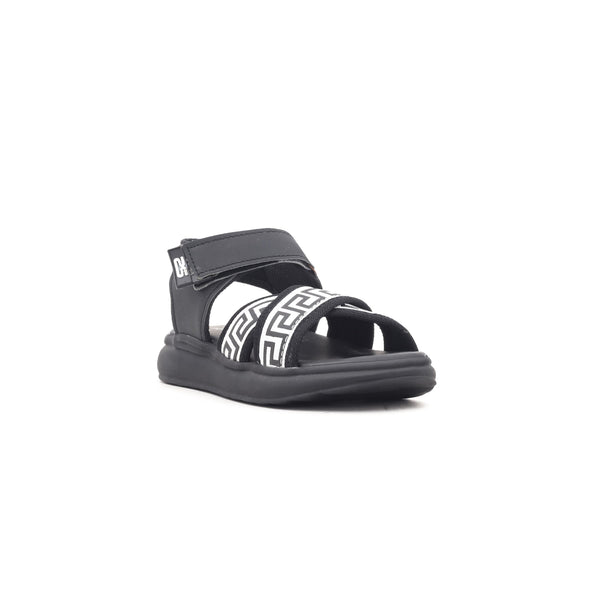 Boys Black Casual Sandal KD9264