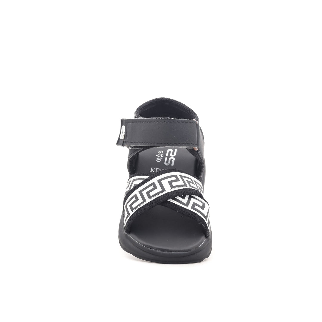 Boys Black Casual Sandal KD9264