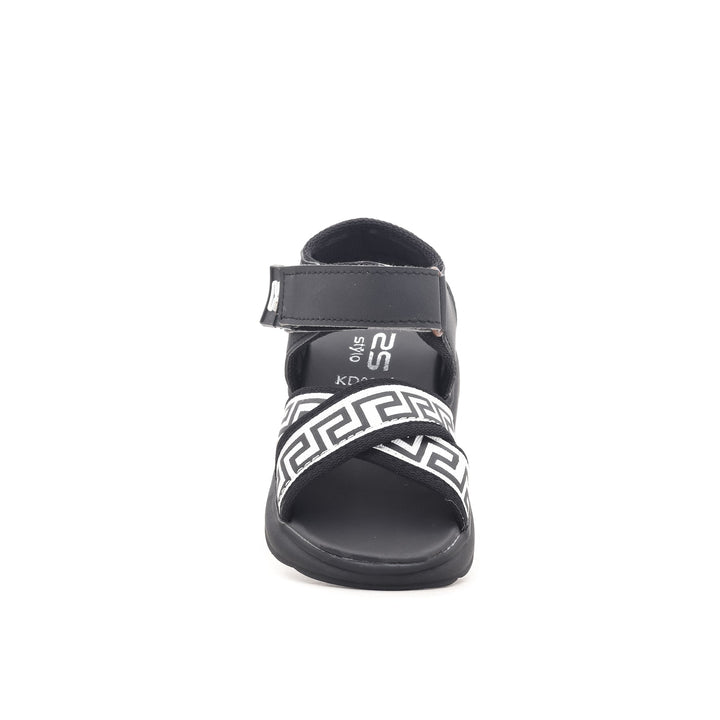 Boys Black Casual Sandal KD9264