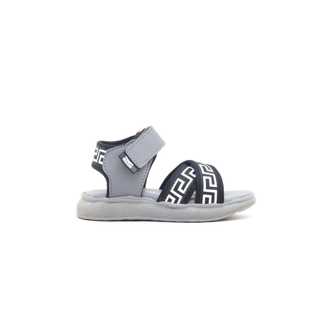 Boys Grey Casual Sandal KD9264