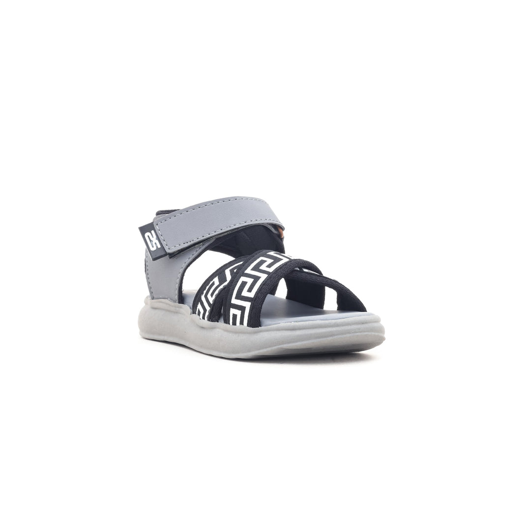 Boys Grey Casual Sandal KD9264