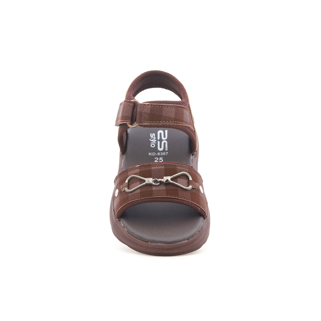 Boys Brown Formal Sandal KD9307