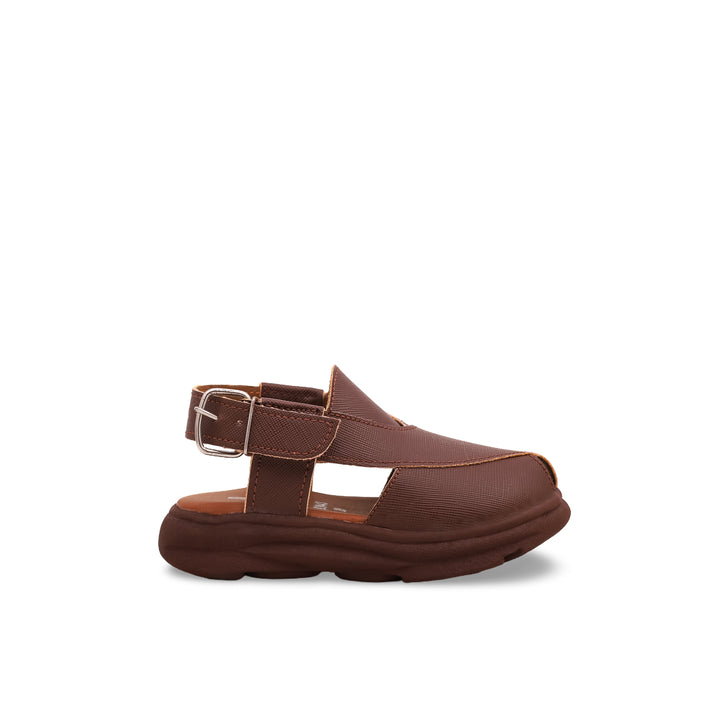 Boys Brown Peshawari Chappal KD9443