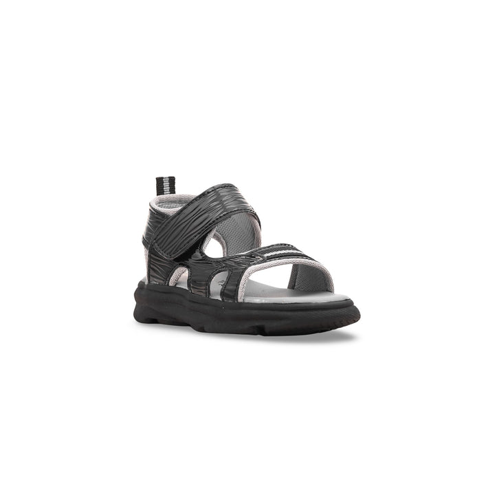 Boys Black Casual Sandal KD9451