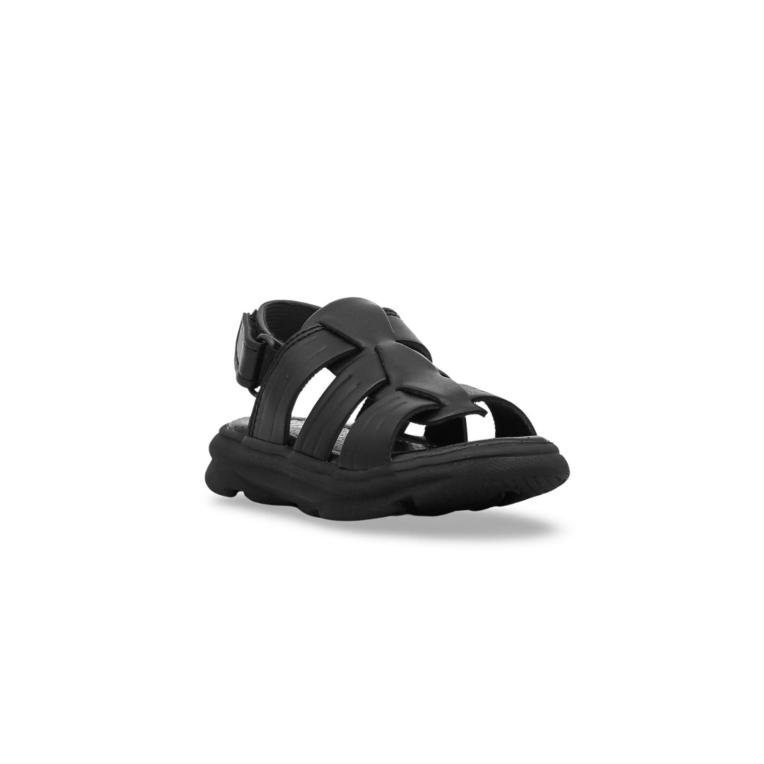 Boys Black Formal Sandal KD9490