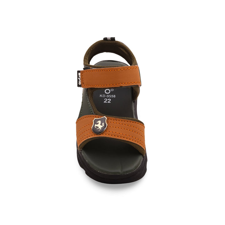 Boys Olive Formal Sandal KD9558