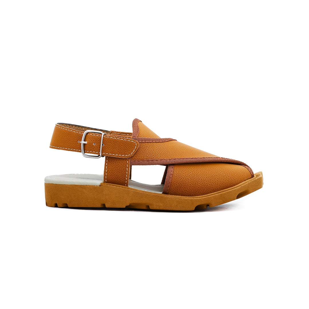 Boys Mustard Peshawari Chappal KD9564