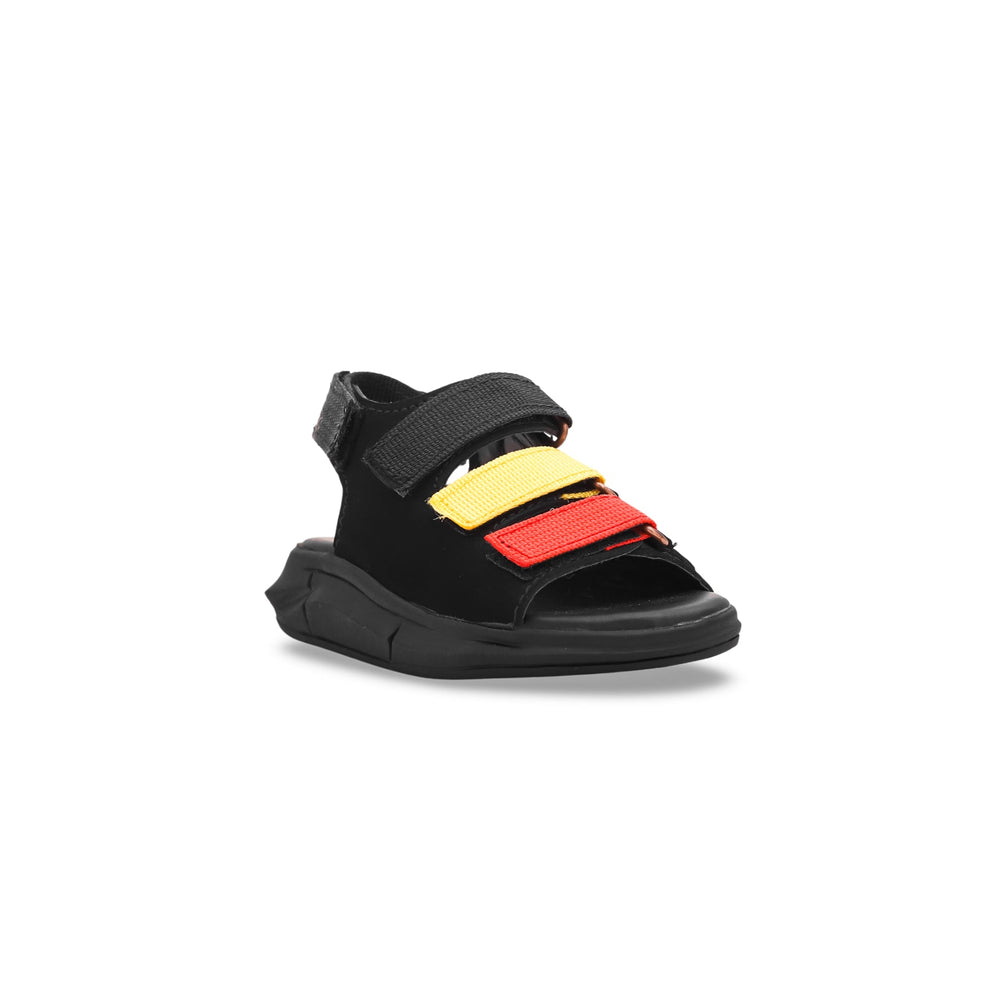 Boys Black Casual Sandal KD9576