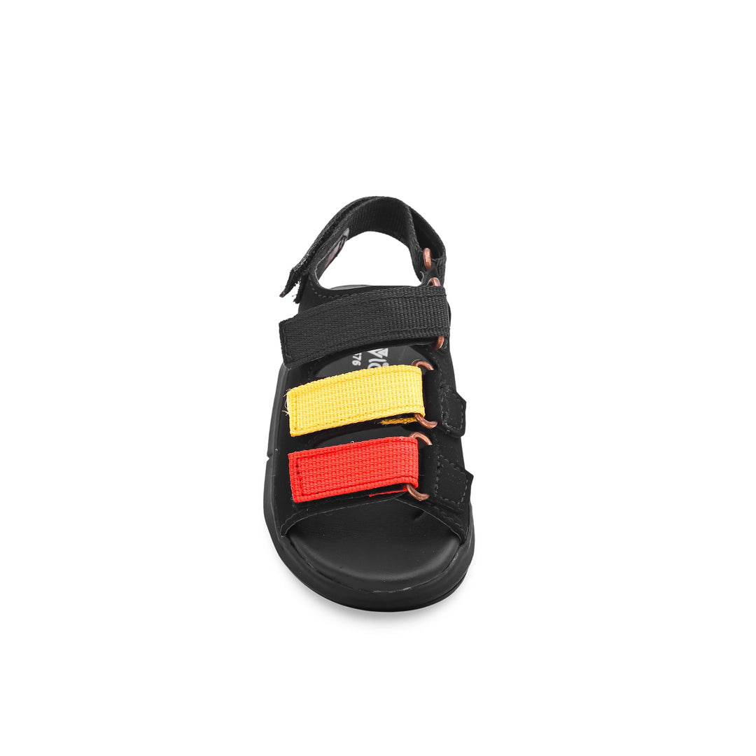 Boys Black Casual Sandal KD9576