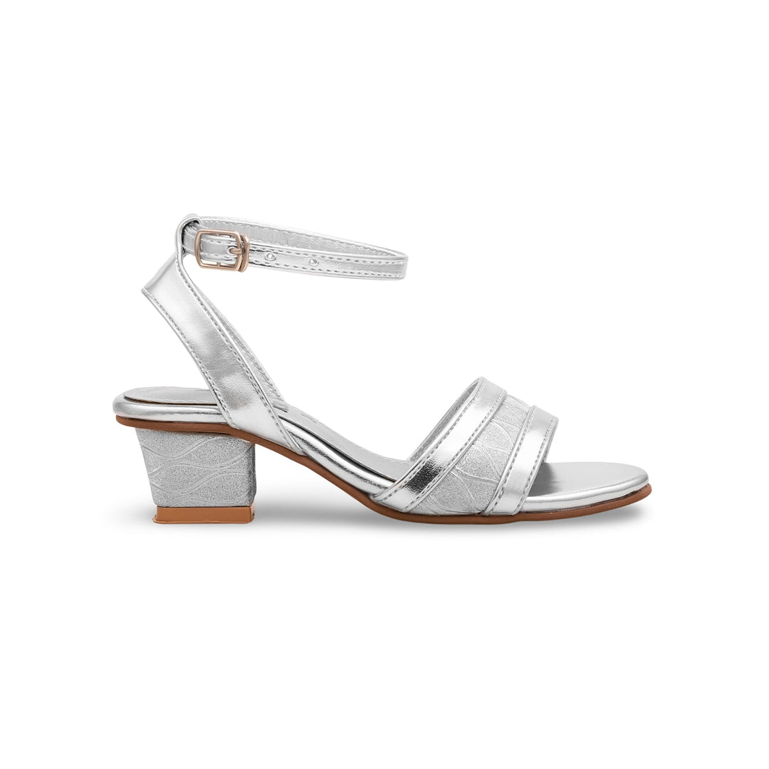 Girls Silver Fancy Sandal KD9614