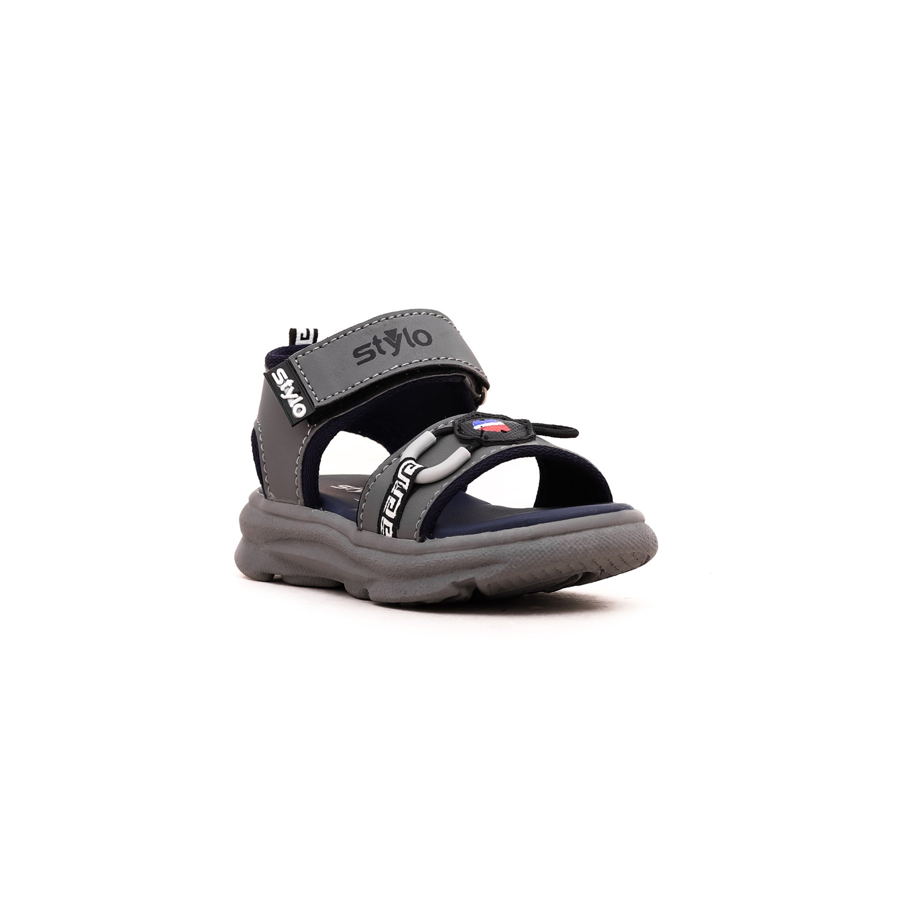 Boys Grey Casual Sandal KD9661
