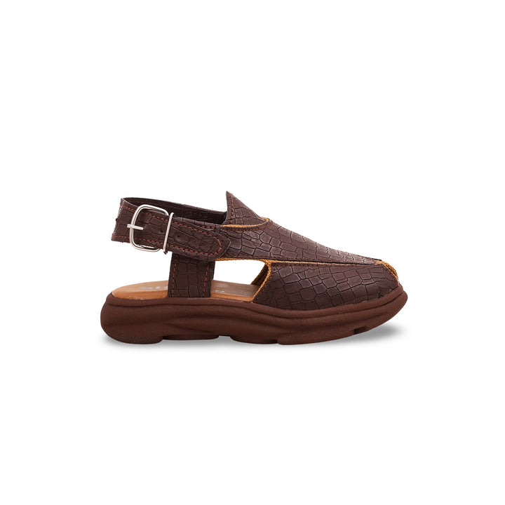 Boys Coffee Peshawari Chappal KD9674