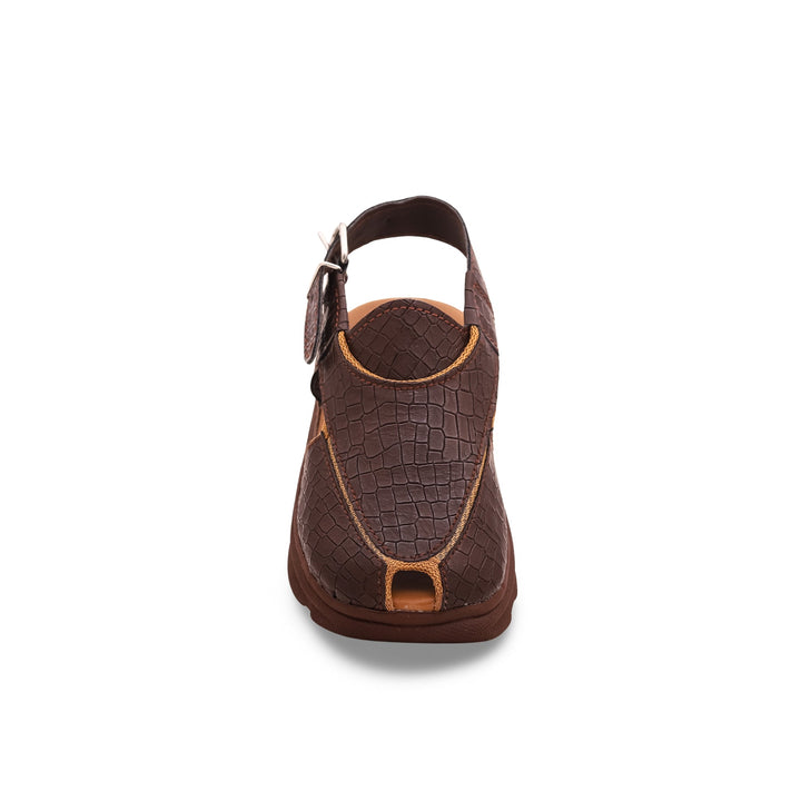 Boys Coffee Peshawari Chappal KD9674