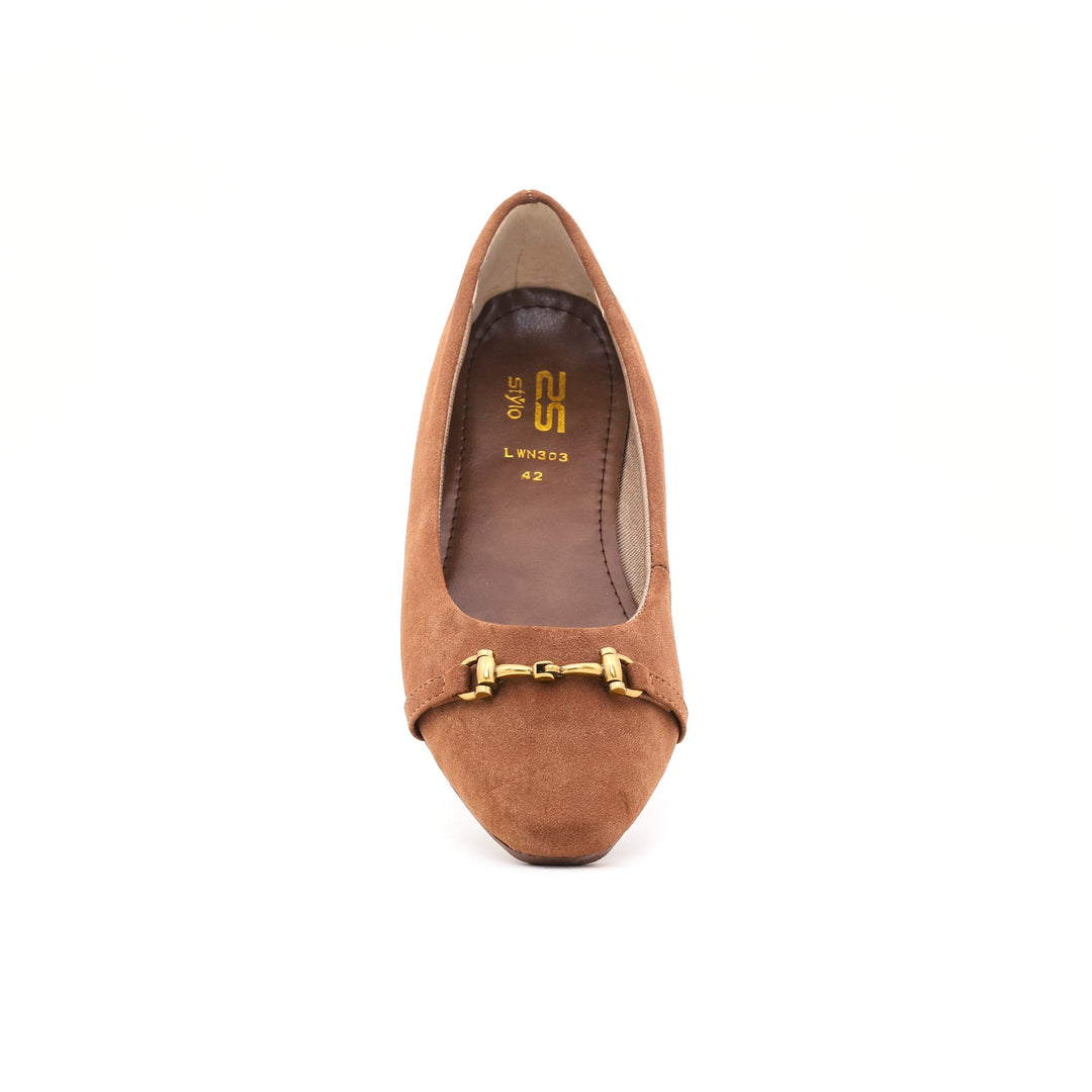 Brown Winter Pumps LWN303