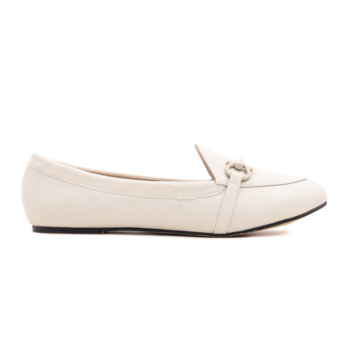 Cream Winter Pumps LWN411