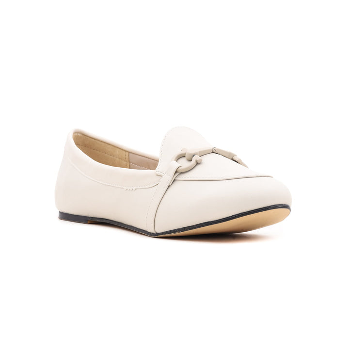 Cream Winter Pumps LWN411