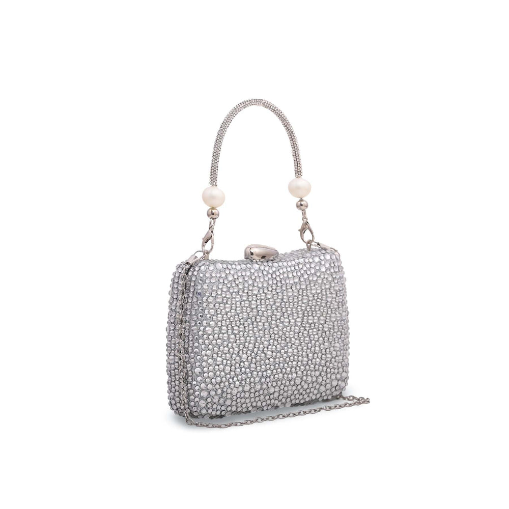 Silver Fancy Clutch P23841