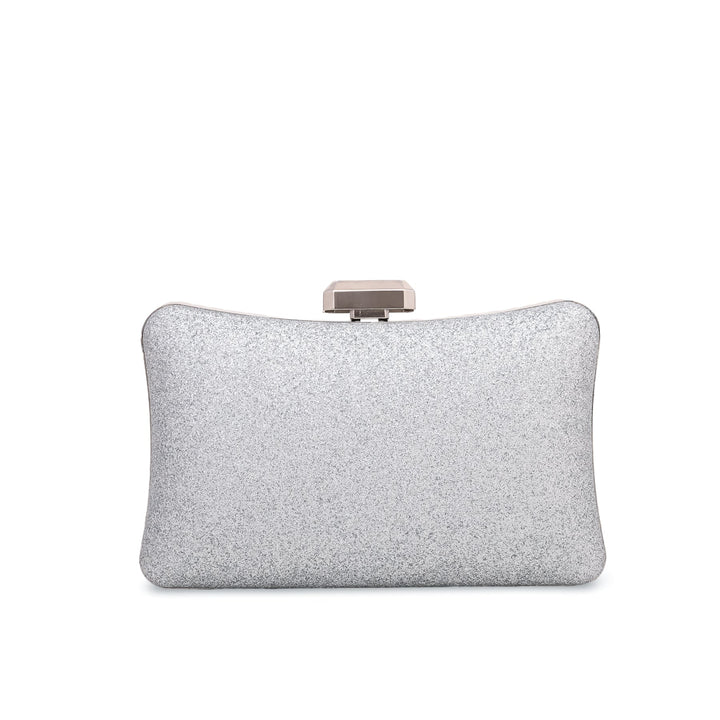 Silver Fancy Clutch P23845