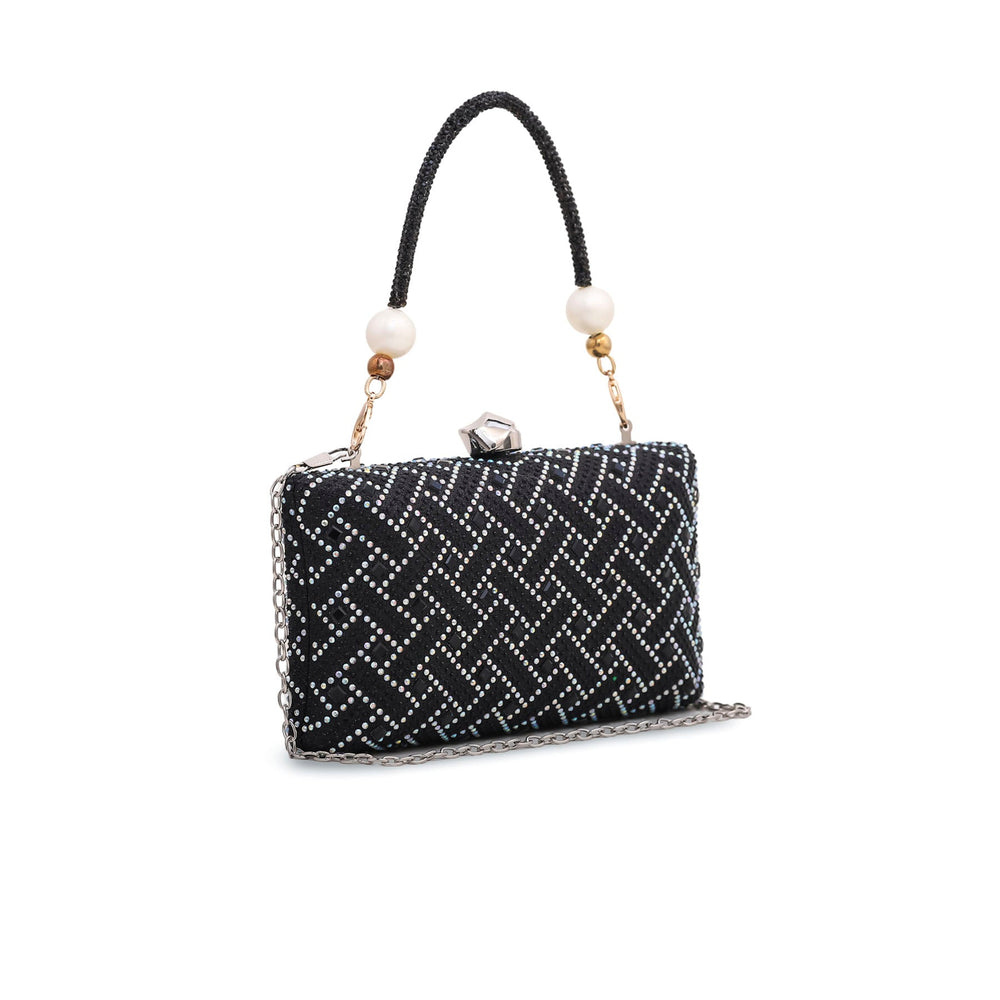 Black Fancy Clutch P23850