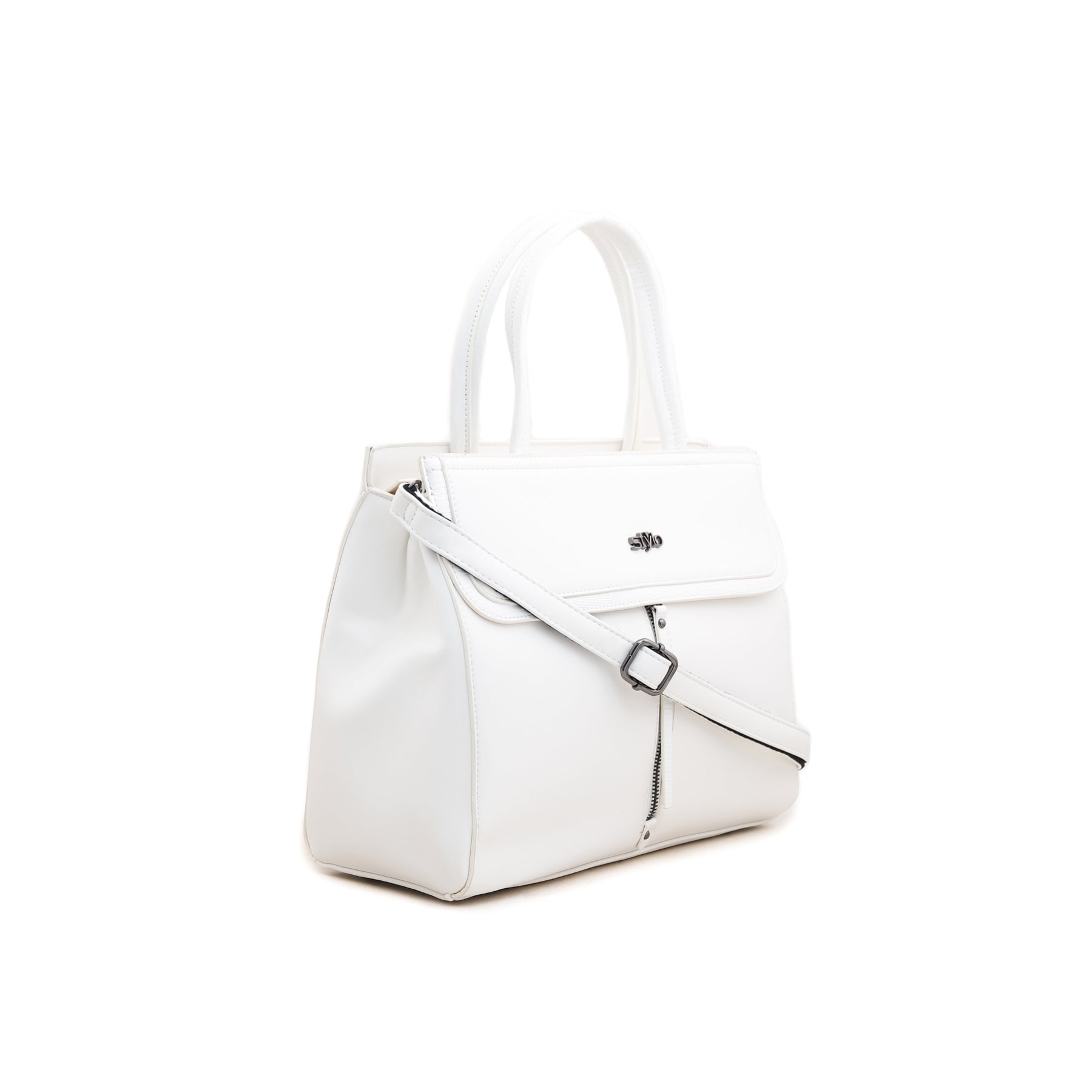 White Formal Hand Bag P35308