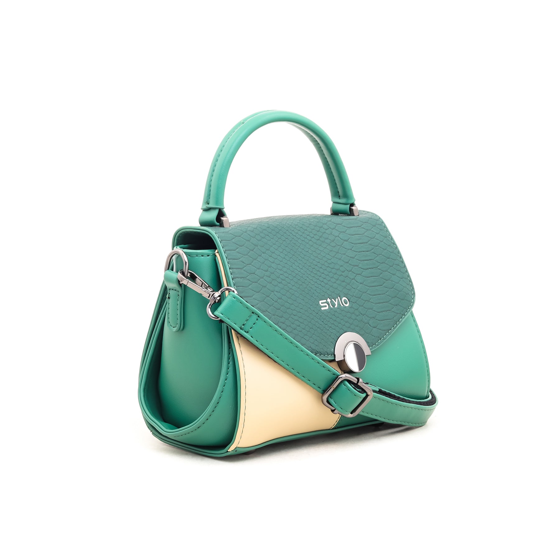 Green Formal Hand Bag P35311