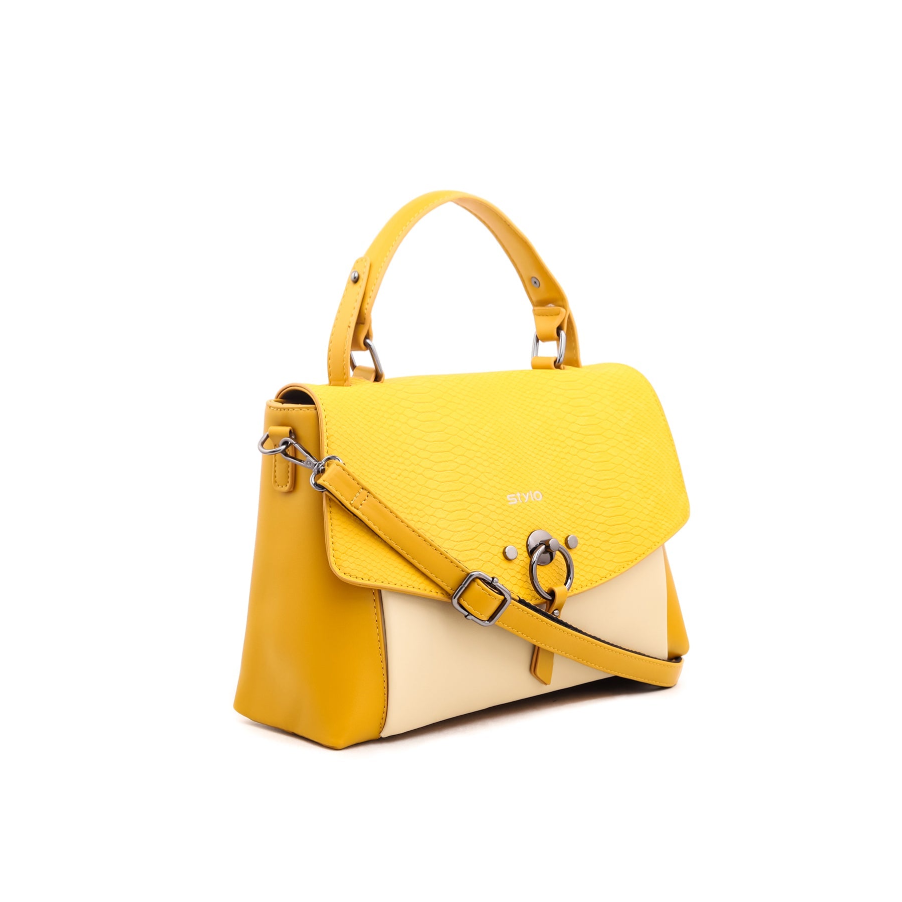 Yellow Formal Hand Bag P35312