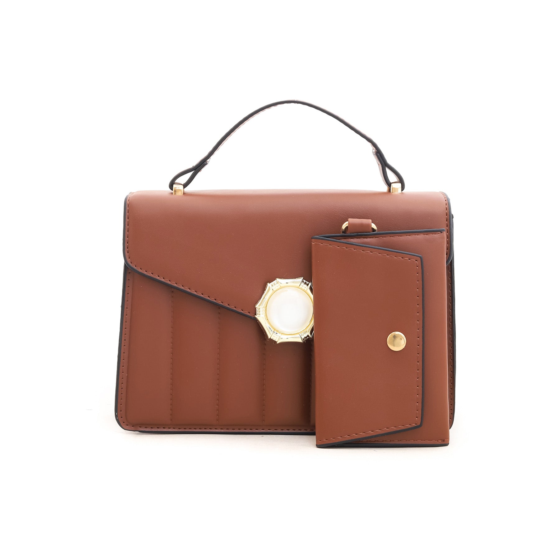Brown Formal Shoulder Bag P35455