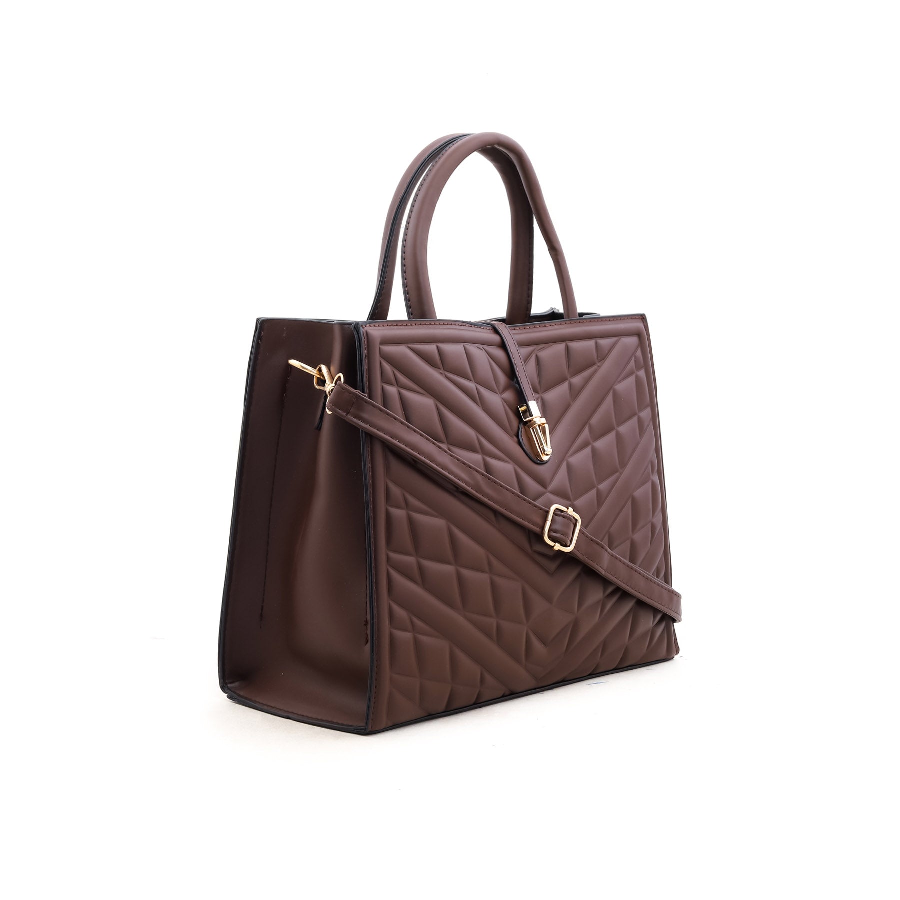 Brown Formal Hand Bag P35553