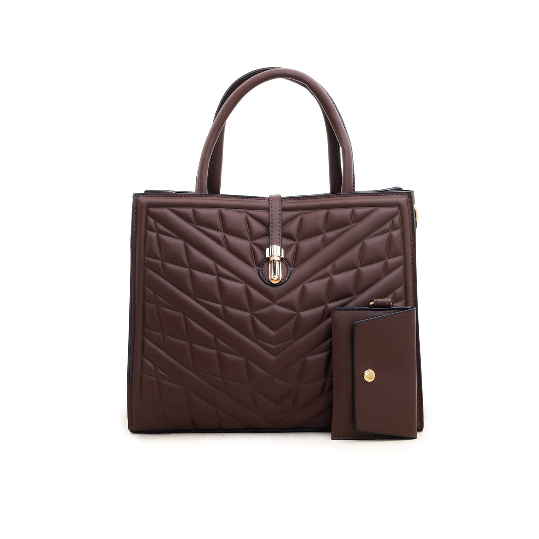 Brown Formal Hand Bag P35553