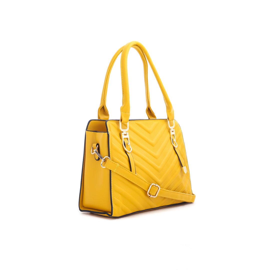 Yellow Formal Hand Bag P35618