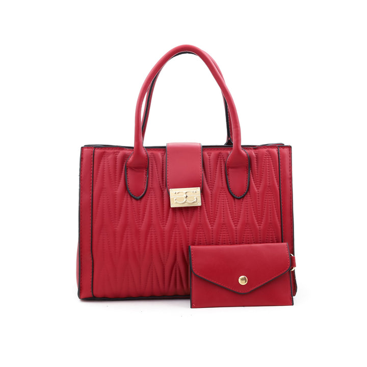 Red Formal Hand Bag P35633
