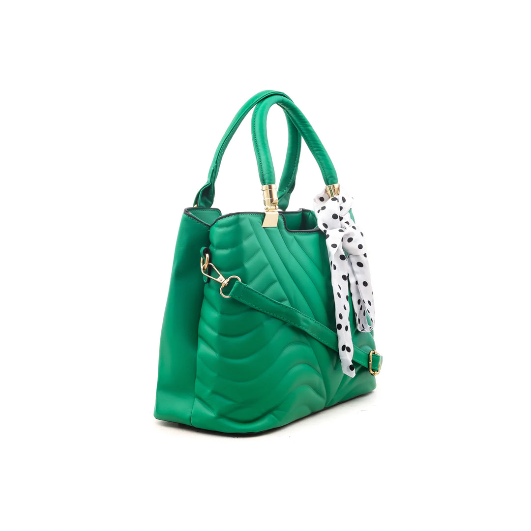 Green Formal Hand Bag P35634