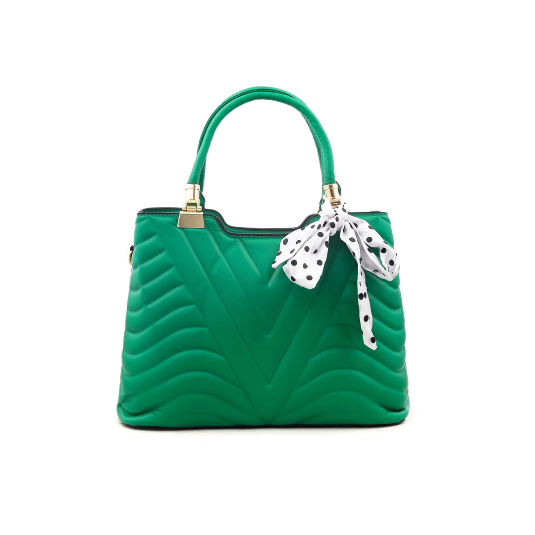Green Formal Hand Bag P35634