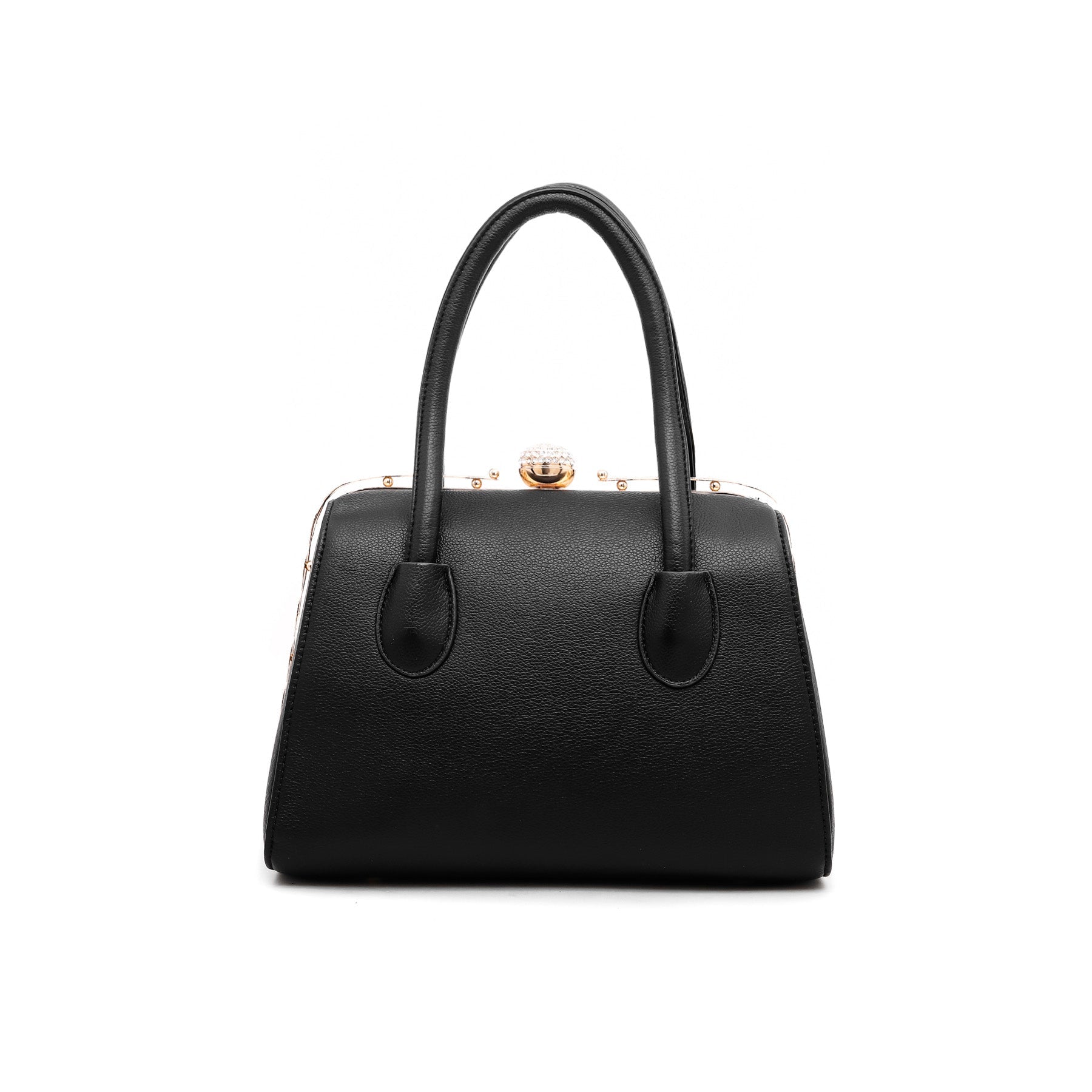 Black Fancy Hand Bag P35824