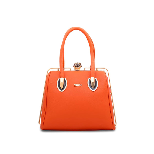 Orange Fancy Hand Bag P35827