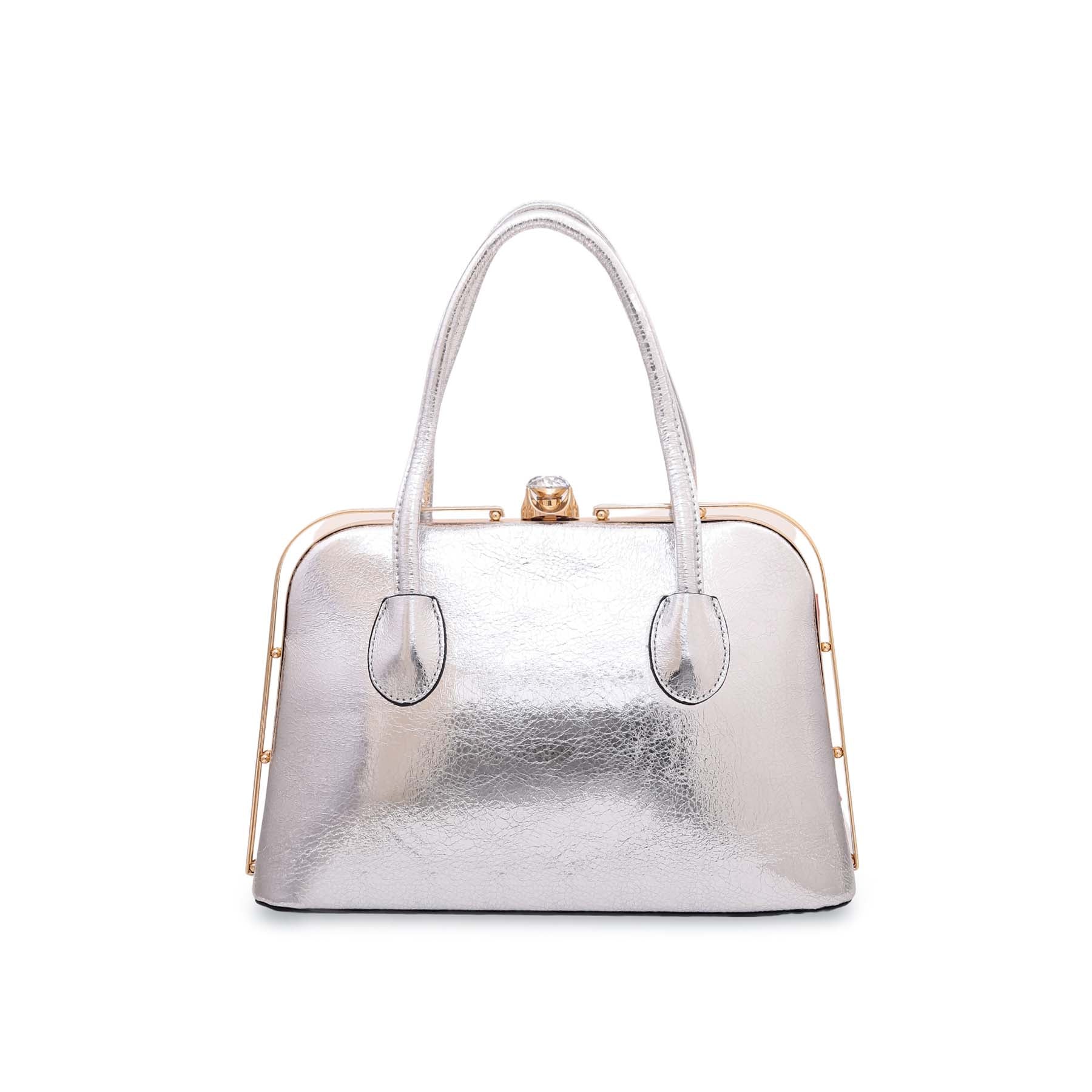 Silver Fancy Hand Bag P35833